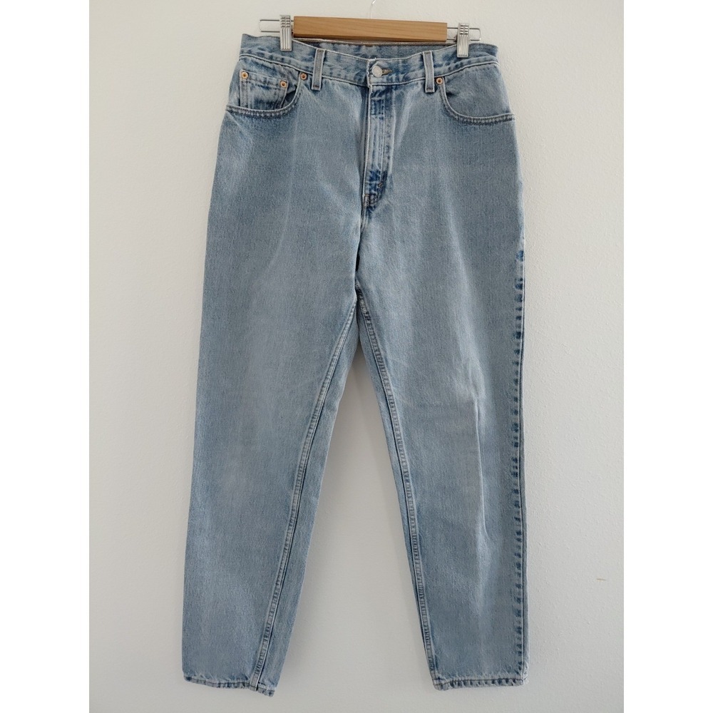 Vintage Levi's 550 Relaxed Fit Tapered Jeans 13 Jr Made in USA Y2K Light Wash